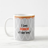 Basketball Hoop Net_I Love Dunkin'_grijs Koffiemok (Links)