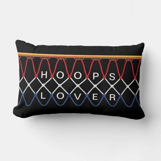 Basketball Hoop Net_Niets behalve Net_Hoops Lover Kussen (Voorkant)