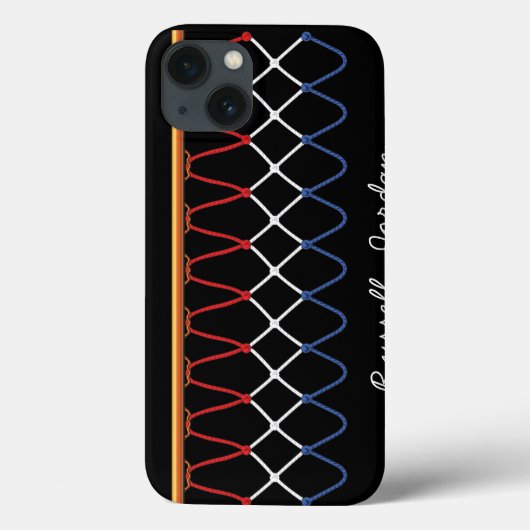Basketball Hoop Net_red, white, blue_autografie st Case-Mate iPhone Case (Achterkant)