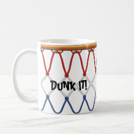 Basketball Hoop Net_red white blue_Dunk It Koffiemok