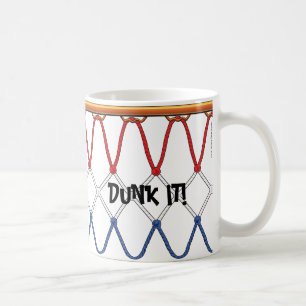 Basketball Hoop Net_red white blue_Dunk It Koffiemok