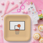Basketball Hoop Papieren Bordje (Feest)