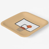 Basketball Hoop Papieren Bordje (Gebogen)