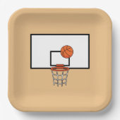 Basketball Hoop Papieren Bordje (Voorkant)