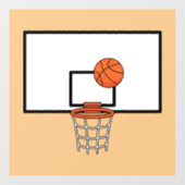 Basketball Hoop Raamsticker (Vel)