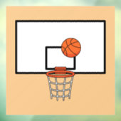 Basketball Hoop Raamsticker (Vel 3)
