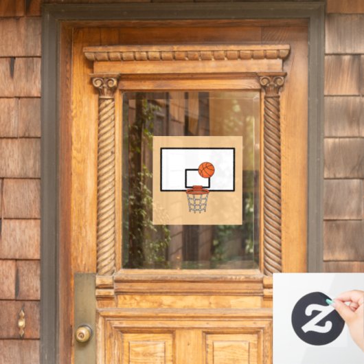 Basketball Hoop Raamsticker (Huis Deur)