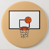 Basketball Hoop Ronde Button 6,0 Cm (Voorkant)