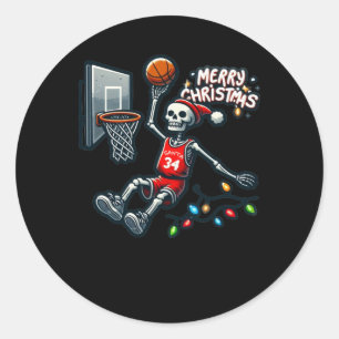 Basketball Hoop Ronde Sticker