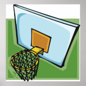 Basketball Hoop Sport Poster (Voorkant)