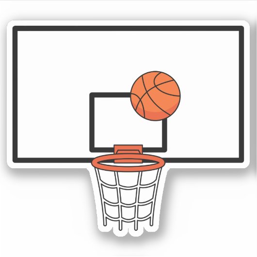 Basketball Hoop Sticker (Voorkant)