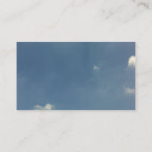 Basketball Hoop tegen de blauwe hemel Visitekaartje (Achterkant)