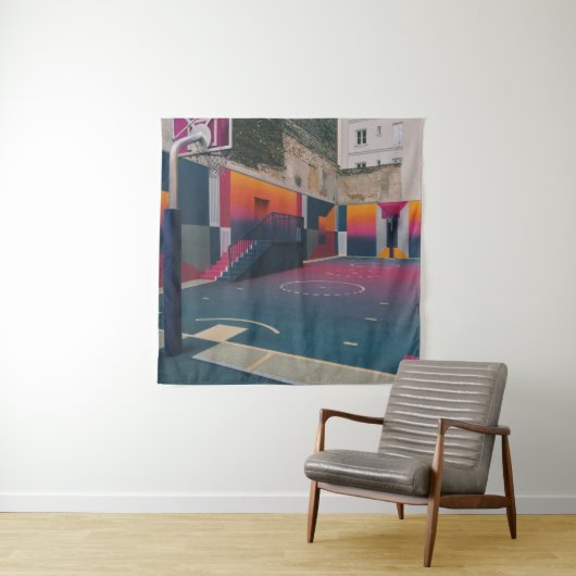 Basketball Hoop Wandkleed (In situ)