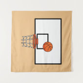 Basketball Hoop Wandkleed (Voorkant (horizontaal))