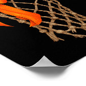 Basketball Hoop With Bow Cute Basketball Aesthetic Poster (Hoek)