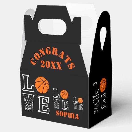 Basketball Hoops, Basketball Player Gift Bedankdoosjes (Geopend)