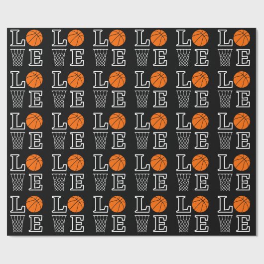 Basketball Hoops, Basketball Player Gift Cadeaupapier (Vlak)