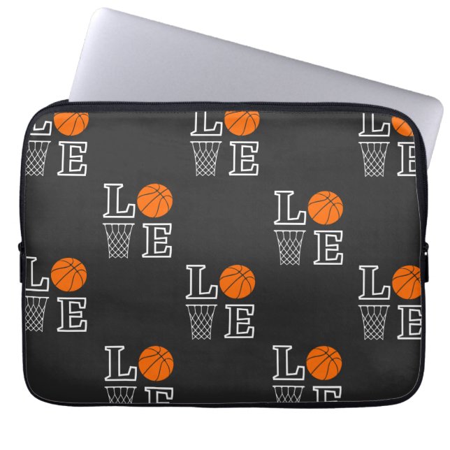 Basketball Hoops, Basketball Player Gift Laptop Sleeve (Voorkant)