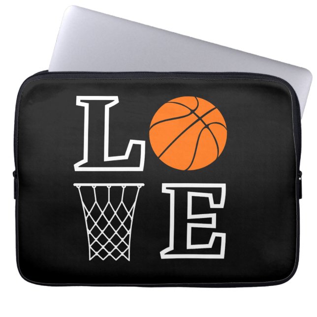 Basketball Hoops, Basketball Player Gift Laptop Sleeve (Voorkant)