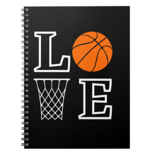 Basketball Hoops, Basketball Player Gift Notitieboek