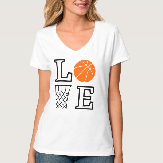 Basketball Hoops, Basketball Player Gift T-shirt (Voorkant)