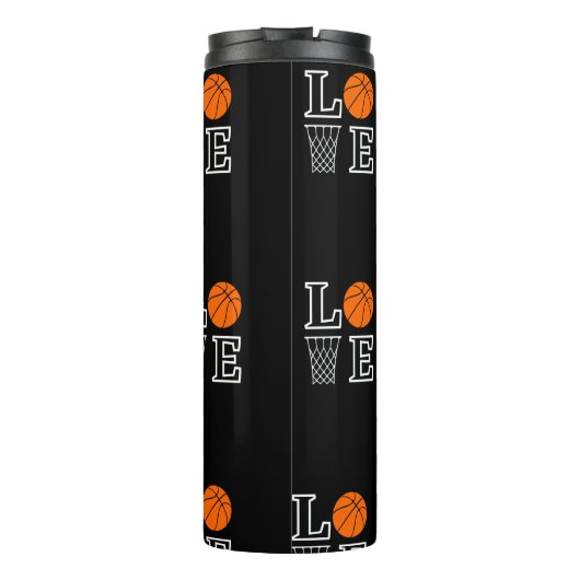 Basketball Hoops, Basketball Player Gift Thermosbeker (Achterkant)