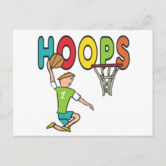 Basketball Hoops Briefkaart (Voorkant)