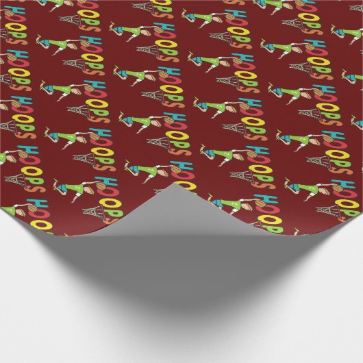 Basketball Hoops Cadeaupapier (Hoek)