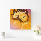 Basketball Hoops Dream Sports Square Wall klok (Huis)