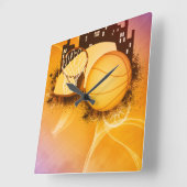 Basketball Hoops Dream Sports Square Wall klok (Hoek)