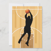 Basketball Hoops Het is Speltijd Alle Star Birthda Kaart (Achterkant)