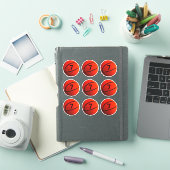 Basketball Hoops Jersey # Aangepaste gesneden viny Sticker (iPad Cover)