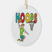 Basketball Hoops Keramisch Ornament (Rechts)