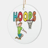 Basketball Hoops Keramisch Ornament (Links)