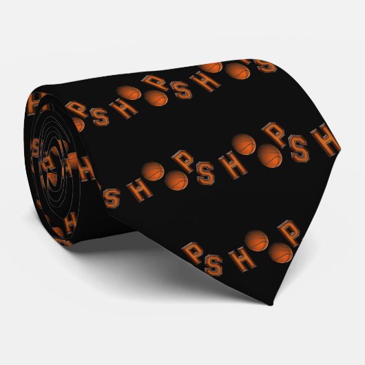 Basketball Hoops Stropdas (Opgerold)