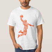 Basketball Hoops Sybol Slam Jump Time T-shirt (Voorkant)