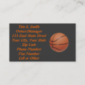 Basketball Hoops Visitekaartje (Voorkant)