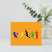 Basketball    hoopsbasketbal briefkaart (Staand voorkant)