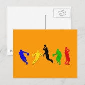 Basketball    hoopsbasketbal briefkaart (Voorkant / Achterkant)