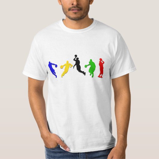 Basketball    hoopsbasketbal t-shirt (Voorkant)