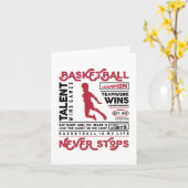 Basketball houdt nooit op kaart (Gele Bloem)