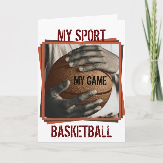 BASKETBALL HUG - MY SPORT CARD KAART (Voorkant)