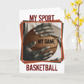 BASKETBALL HUG - MY SPORT CARD KAART (Gele Bloem)