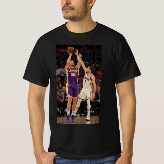 Basketball Hustle T-shirt: Dribbel, Shoot T-shirt (Voorkant)