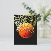 Basketball I Love Bedankkaart (Staand voorkant)