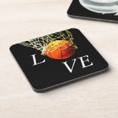 Basketball I Love Bier Onderzetter (Linkerzijde)