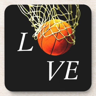 Basketball I Love Bier Onderzetter