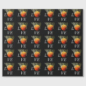 Basketball I Love Cadeaupapier (Vlak)