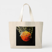 Basketball I Love Grote Tote Bag (Achterkant)