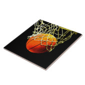 Basketball I Love Jouw naam Tegeltje (Zijkant)